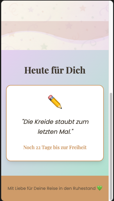 Dein Weg in die Freiheit – Renten-Countdown Screenshot 2